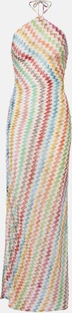 Missoni Vestido largo de lam&eacute; en zigzag