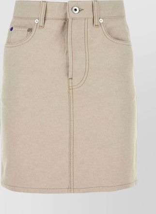Burberry denim mini skirt