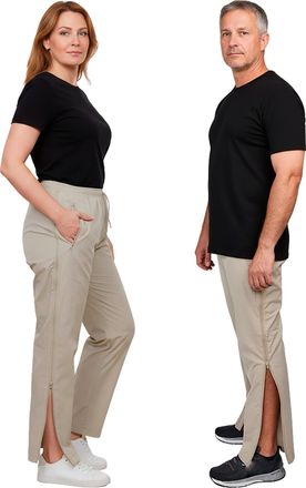 Dobsom Salt&ouml; Adaptive Pants, Long Detachable Zippers, Fully Open Design, Ideal Post-Surgery, Removable, Tear Away, Medical Pants for Rehabilitation (UK, Alph
