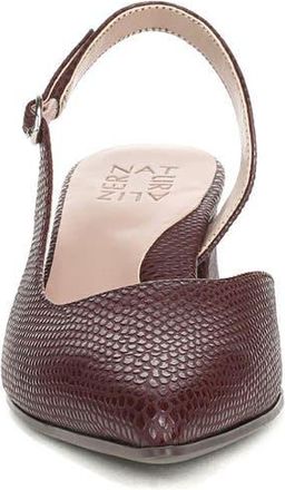 Naturalizer Anya dOrsay Block Heel Pump in Merlot Red Snake Faux Leather at Nordstrom Rack, Size 8.5