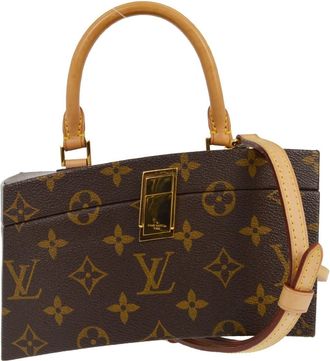 Louis Vuitton Frank Gehry Twisted Box Bag Monogram Canvas Brown Canvas Handbag (Pre-Owned)