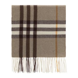 Burberry Bufanda de cachemira con estampado de cuadros degradados - Accessories - unisex - Beige - ONE SIZE