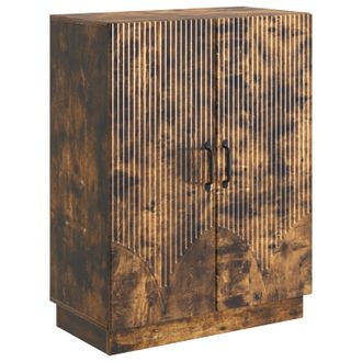 vidaXL Aparador Roble Ahumado 66 X 34,5 X 87 Cm Madera De Ingenier&iacute;a Vidaxl