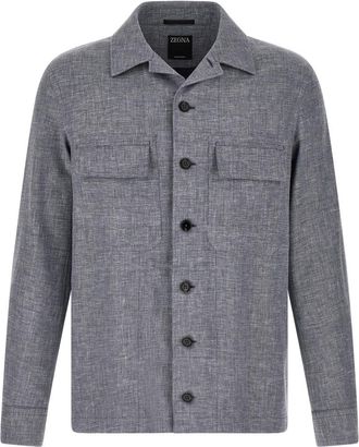 Ermenegildo Zegna Blue Crossover Overshirt