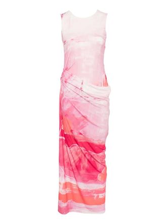 Acler Violetthill midi dress - women - Polyester - 12 - Pink