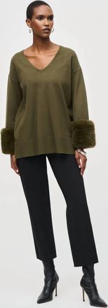 Joseph Ribkoff Lds Pull-On Pants In Charcoal Grey