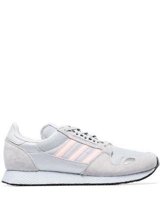 adidas grey and pink ZX 452 SPZL suede sneakers - men - Polyester/Polyester/Suede/Rubber - 7.5