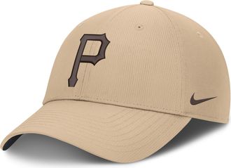 Nike Pittsburgh Pirates Club Nike Mens Dri-FIT MLB Adjustable Hat in Brown | NB020GT5PTB-YPH