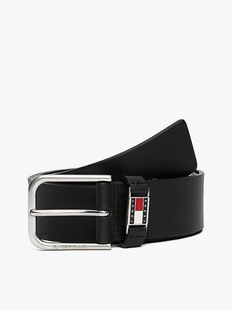Tommy Hilfiger Scanton Debossed Square Buckle Leather Belt