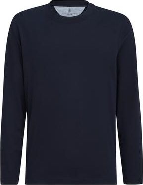 Brunello Cucinelli Cotton jersey T-shirt in Navy Blue at Nordstrom, Size Xxx-Large Eu