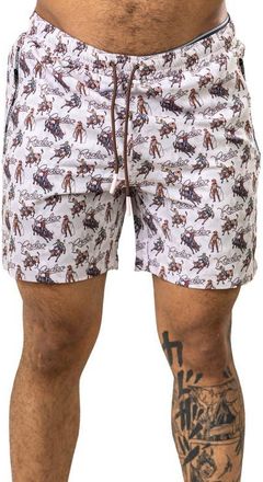 Maceoo Marthyr Swim Trunks in Brown at Nordstrom, Size 5