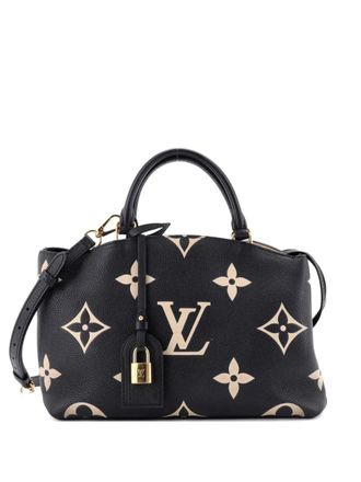 Louis Vuitton Petit Palais Handbag Bicolor Monogram Empreinte Giant satchel - Zwart