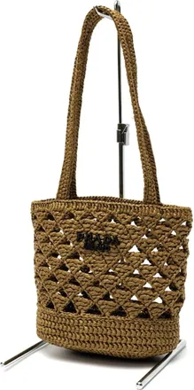 Prada Dark Beige Tote Bag (Pre-Owned)