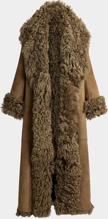 Ralph Lauren Collection Justyn Reversible Merino Shearling Coat