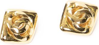 Chanel CC Diamond Clip On Earrings oorbellen