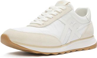 FitFlop Fitflop Retro-Q FF Nylon Womens Urban White Mix Trainers - Cream - Size UK 8
