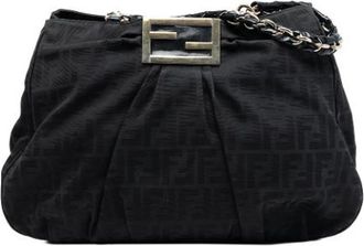 Fendi Pre-owned Canvas Schoudertas - Dames - Vintage Schoudertas - Zwart - ONE Size - Vintage