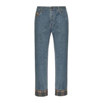 Burberry Straight Jeans, male, Blue, Size: W32 Dexter Straight Jeans