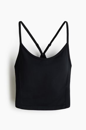 H&M Seamless Sporttop mit DryMove - Schwarz