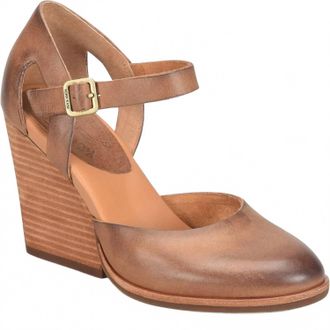 Kork-ease Womens Stacked Heel Mary Janes In Brown