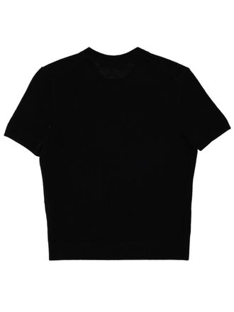 T Alexander Wang Logo Wool T-Shirt - Black