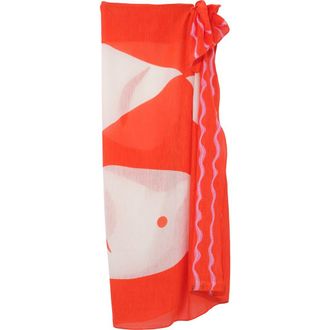 Echo Catch Of The Day Sarong in Fiesta Orange at Nordstrom