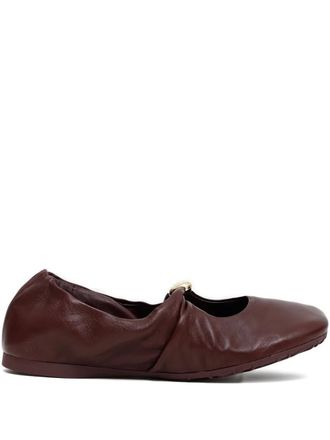 Loewe Ballerine con fibbia - 7110 BURGUNDY