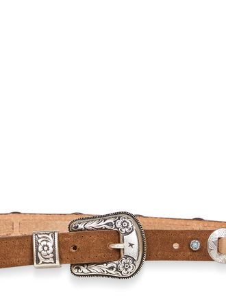 Golden Goose Womens Belt Nubuck Hazelnut Brown Bovine Leather (top Grain)