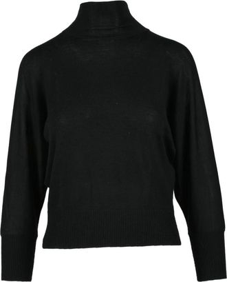 Max Mara Wollen trui van zuivere wol - Dames - Coltruien - Zwart - L - Wol - Truien & Vesten