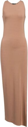 Dondup Kleedjes - Dames - Maxi kleedjes - Bruin - L - Kleedjes