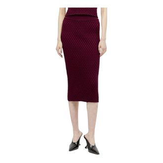 Dries Van Noten Midi Skirts, female, Red, Size: XS Tiffany Midi Skirt