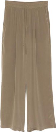 Jacob Lee Pantaloni in seta - Verde