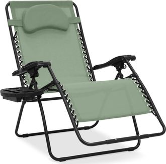 Best Choice Products Oversized Zero Gravity Chair, Folding Outdoor Patio Lounge Recliner w/ Cup Holder