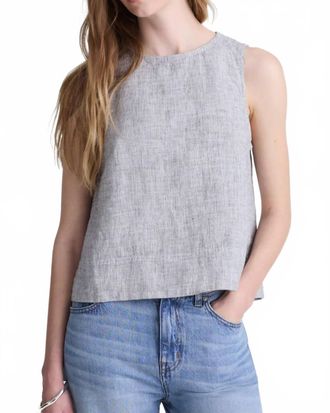 Habitat Linen Side Button Tank In Gull