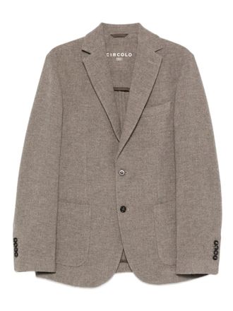 Circolo 1901 single-breasted blazer - men - Virgin Wool/Cashmere/Acetate/Viscose - 46 - Grey