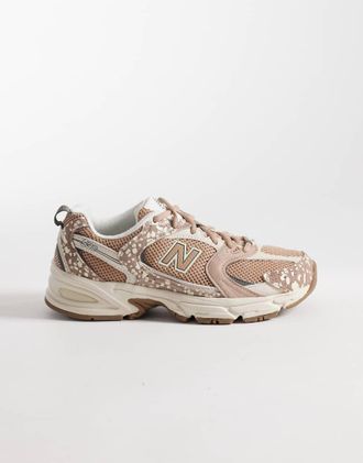 New Balance 530 - Sneakers grigie color talpa con stampa cerbiatto-Neutro