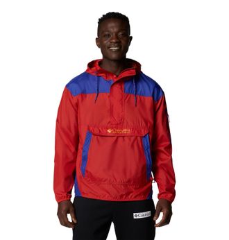 Columbia mens Challenger Ii Windbreaker, Sail Red/Clematis Blue, XL