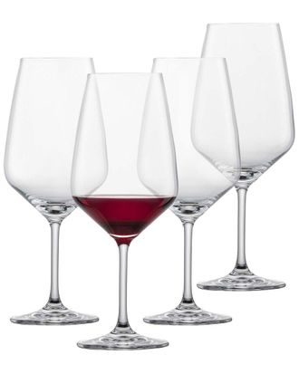 Schott Zwiesel Set Of 4 Tulip Crystal Claret Wine Glasses
