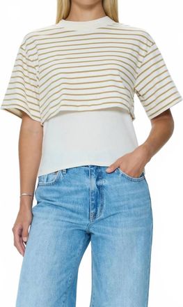 Pistola Denim Camryn Striped Layered T-Shirt In White