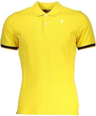 K-Way Geel Katoenen Poloshirt - Heren - Polos - Geel - XL - Katoen - Tops