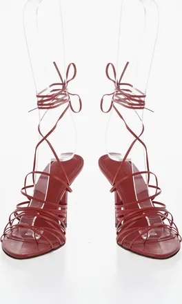 ARMARIUM Lace-Up Thong Sandals BROOKE Leather Heel 11 cm Armarium