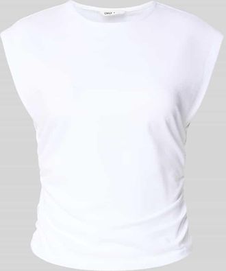 Only Slim Fit T-Shirt aus Baumwoll-Mix Modell MIRA in Weiss, Gr&ouml;&szlig;e XL
