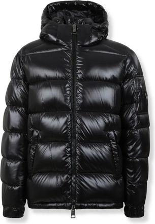 Herno Glanzend donsjack met capuchon - Heren - Jassen - Zwart - Maat: 2XL Nylon
