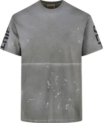 Gallery Dept. Distressed Graphic T-Shirt With Paint-Splatter Effect