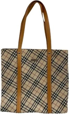 Burberry Pre-owned Tote Bags, female, Beige, Size: ONE SIZE Pre-owned Tote bag