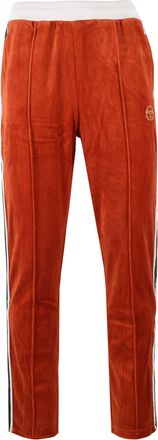 Sergio Tacchini Mens TRACK PANTS ROOIBOS TEA/GARDENIA - Orange Cotton - Size X-Large