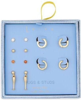 Leith 6-Pack Sparkling Wine Assorted Earrings Set in Brown Multi- Gold at Nordstrom Rack