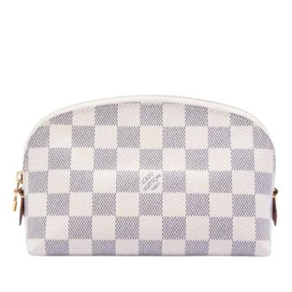Louis Vuitton Pre-owned Clutches, female, White, Size: ONE SIZE Pre-owned Damier Pouch