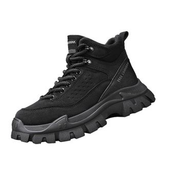 Generic Mens Hiking Sneakers High-Top Casual Hiking Sneakers Lightweight Breathable Wide Fit Flat Sports Boots, Non-Slip Trekking Running Shoes Fashionable Ou