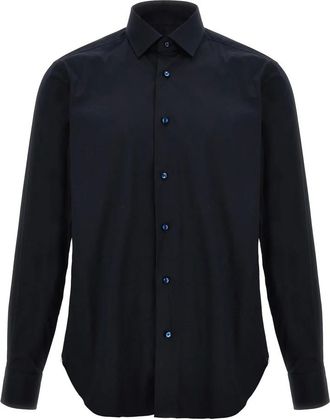 Barba Heren, Overhemden, Blauw, Maat: 6XL Katoen